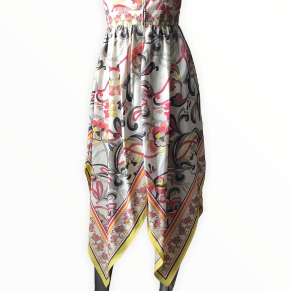 Floral Asymmetric H&M Handkerchief Midaxi Dress - Picture 7 of 8